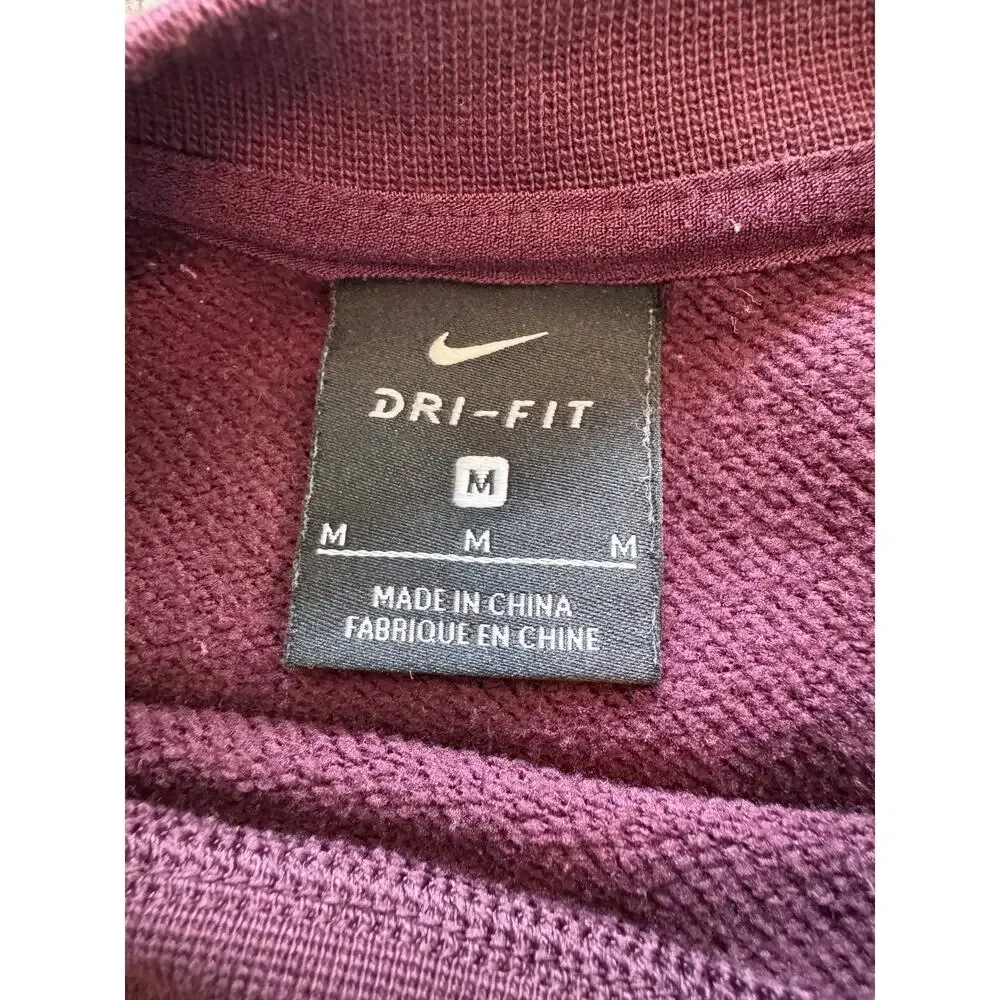 Nike DRI-Fit Top Versa Crew Sweatshirt‎ Raglan Long Sleeves Maroon Womens Size M